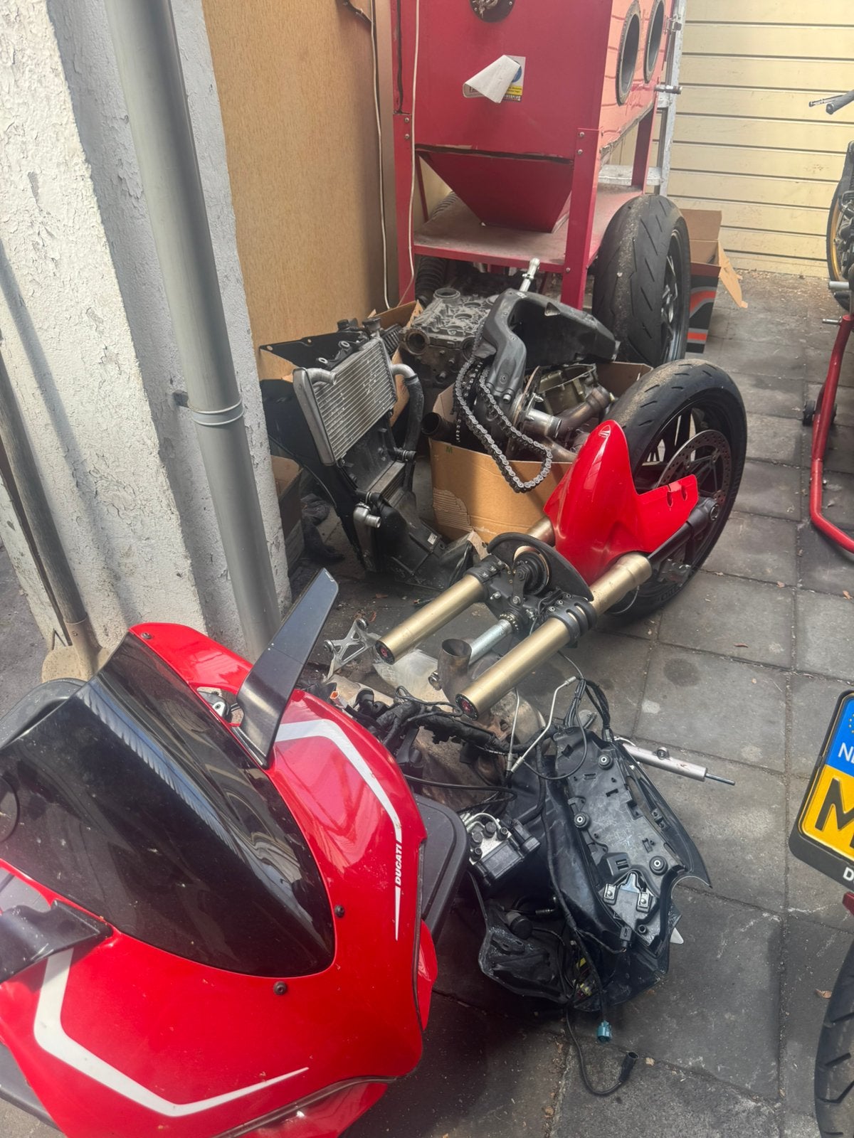 2015 Ducati Panigale 1199 onderdelen., Ophalen, Gebruikt