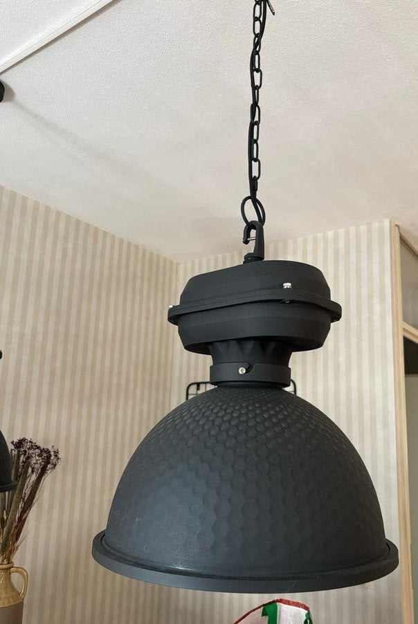 Goossen hanglamp - Zwart, industrieel design, Ophalen, Gebruikt, Metaal, E27 (groot)