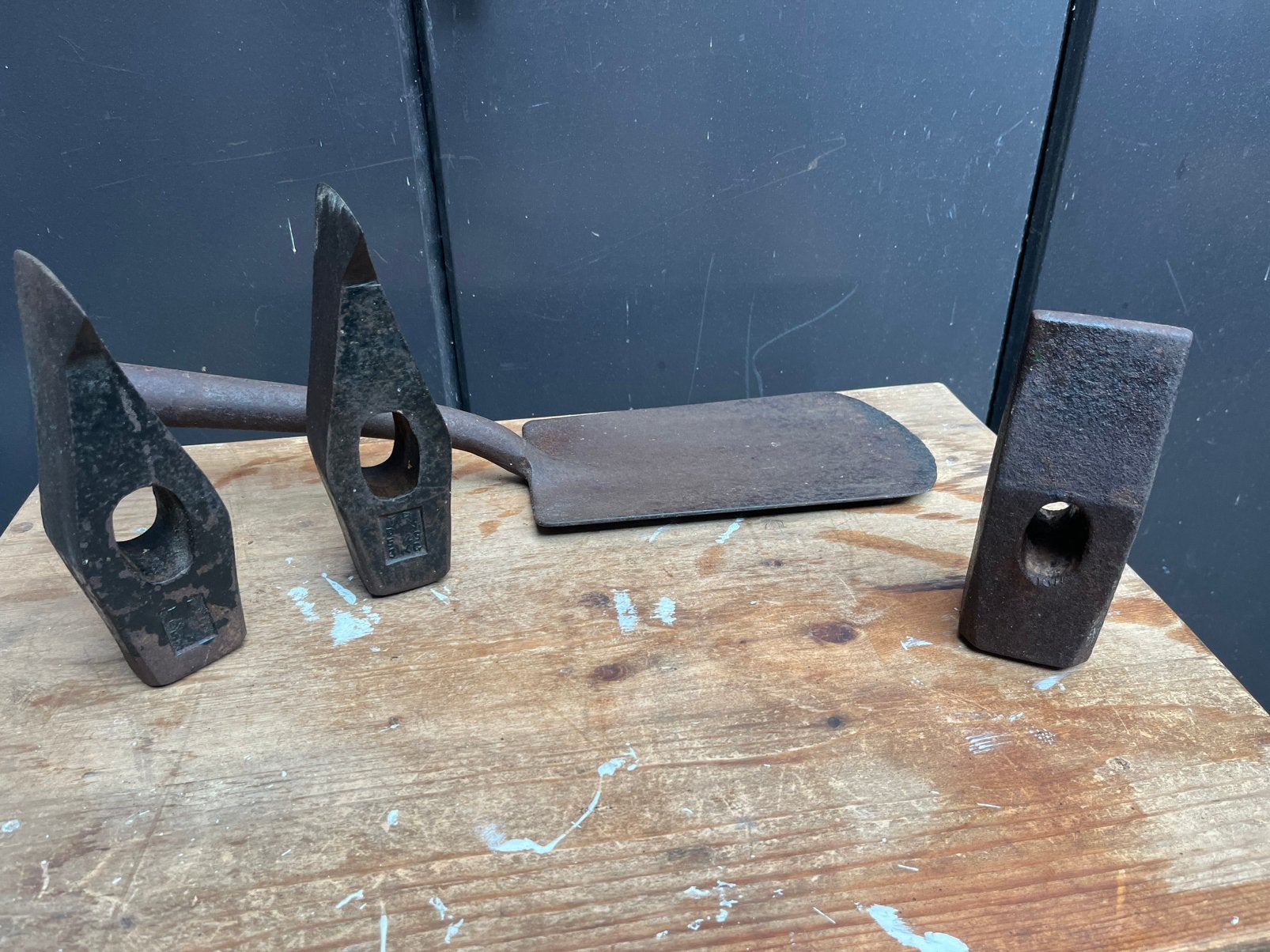 Kloofbeilen, voorhamer, spade, Ophalen, Gebruikt