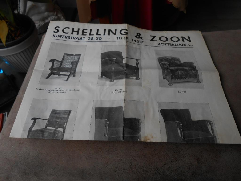 SCHELLING  & ZOON   MEUBELEN  ROTTERDAM, Ophalen of Verzenden, Gebruikt