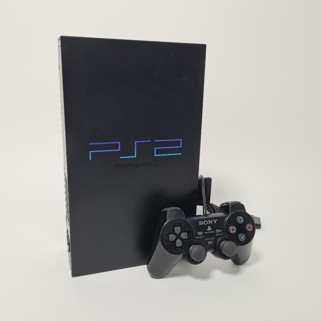 Sony Playstation 2 Phat met Controller, Spelcomputers en Games, Spelcomputers | Sony PlayStation 2, Gebruikt, Phat, Zwart, Met 1 controller