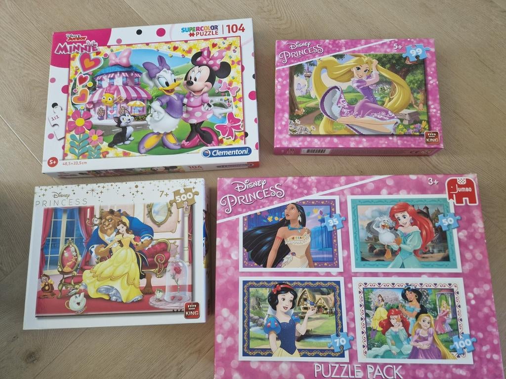 Disney puzzels in goede staat, Ophalen, 500 t/m 1500 stukjes, Zo goed als nieuw