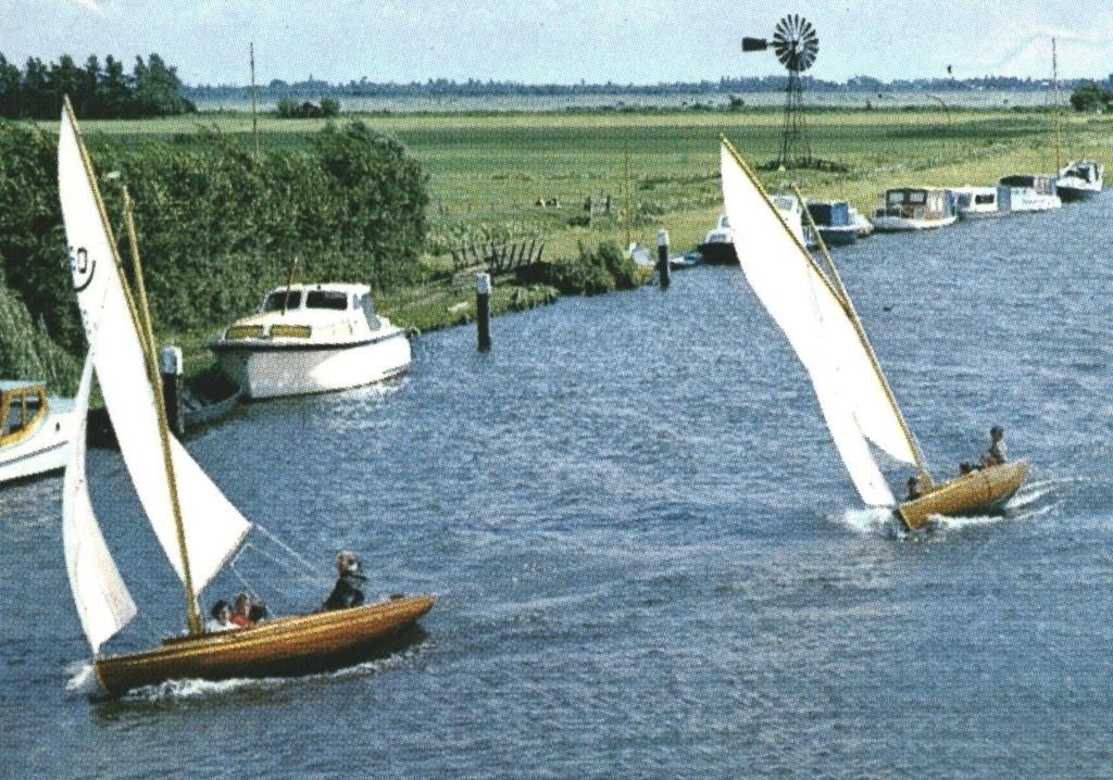 802221 Zeilen in Friesland 1970 1972 Poststempel Joure, Ophalen of Verzenden, 1960 tot 1980, Gelopen, Friesland