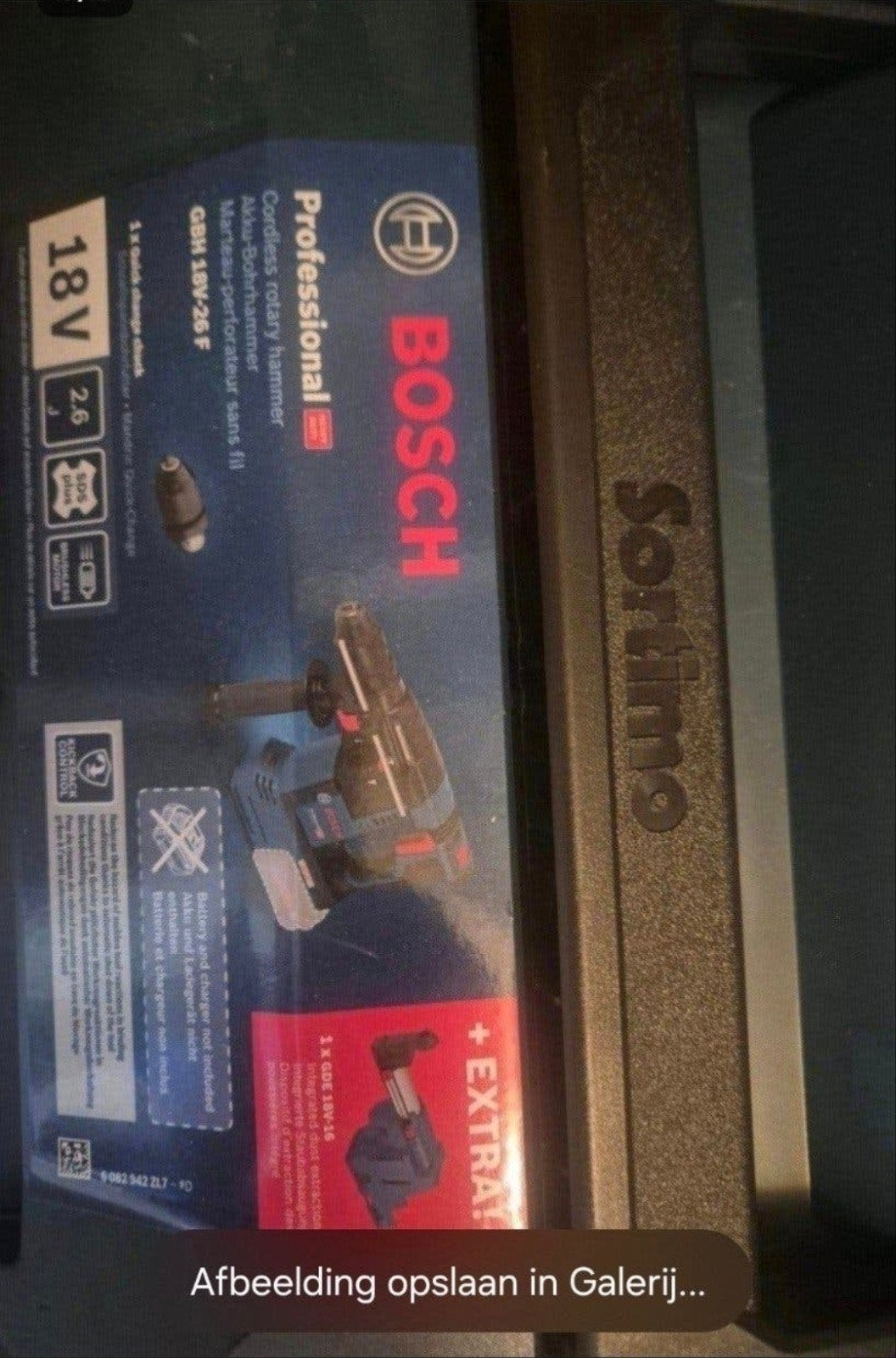 bosch proffesional 18v-26f boormachine met stofafzuiging nie, Ophalen, Nieuw, Boormachine, Klopboormechanisme