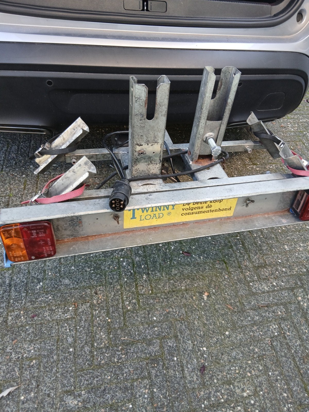 Te koop Twinny load fietsendrager, Auto diversen, Ophalen, 2 fietsen, Gebruikt, Trekhaakdrager