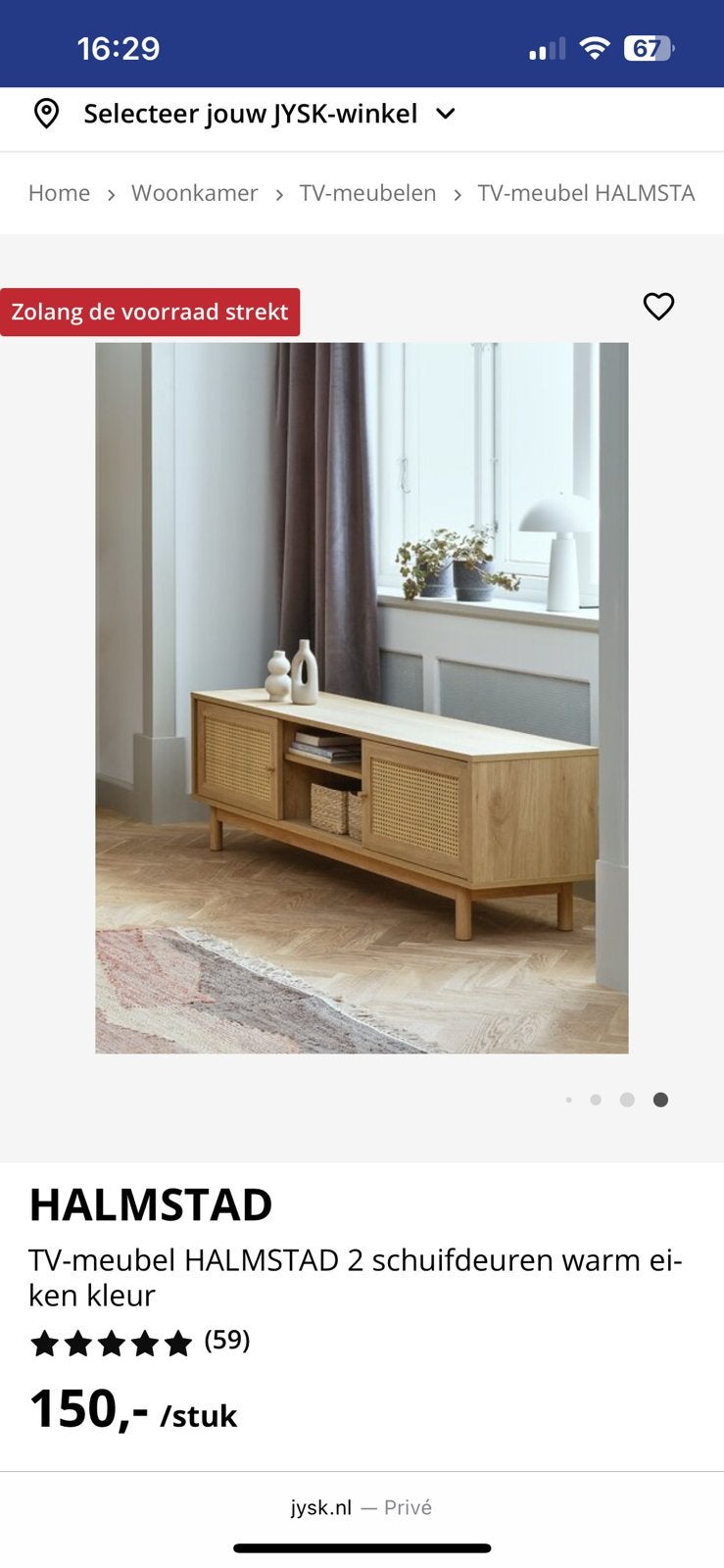 Tv meubel, Huis en Inrichting, Kasten | Kledingkasten, Ophalen, Zo goed als nieuw, 25 tot 50 cm, Minder dan 100 cm