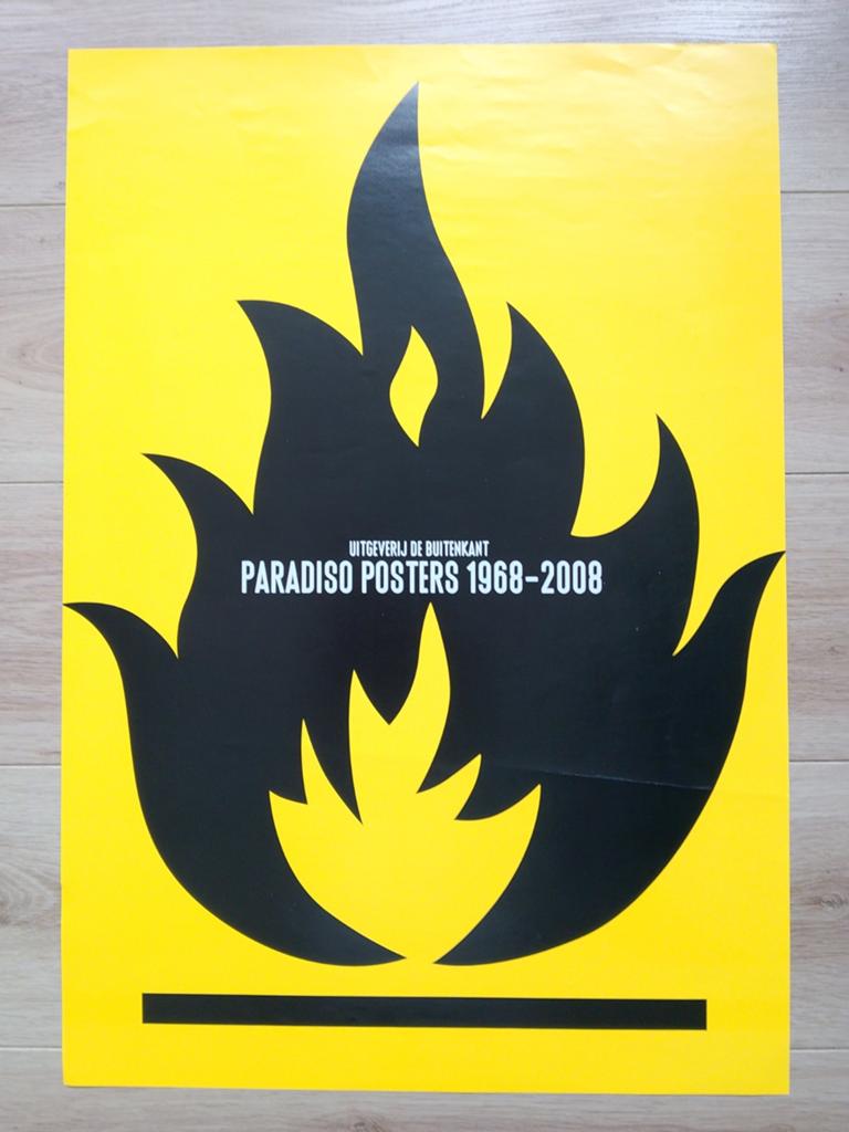 Paradiso Posters 1968-2008 Vlam Poster, Ophalen of Verzenden, A1 t/m A3, Reclame, Rechthoekig Staand