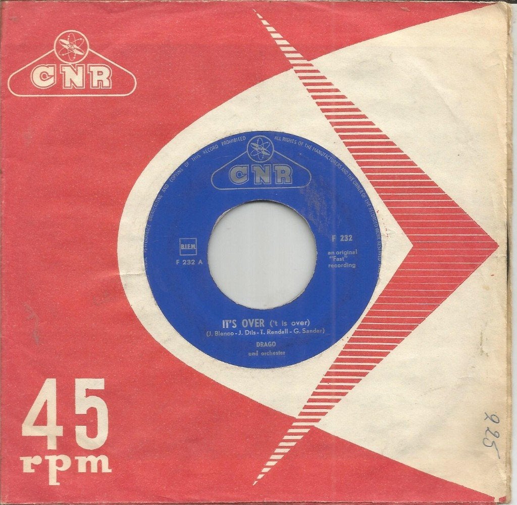 Drago – It's Over (1961), Originele persing, Ophalen of Verzenden, Gebruikt, Pop