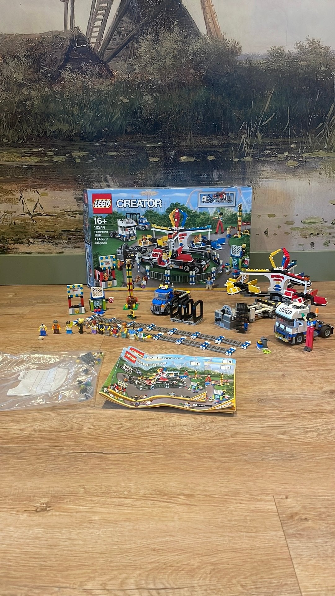 Lego 10244 fairground mixer, Ophalen of Verzenden, Zo goed als nieuw