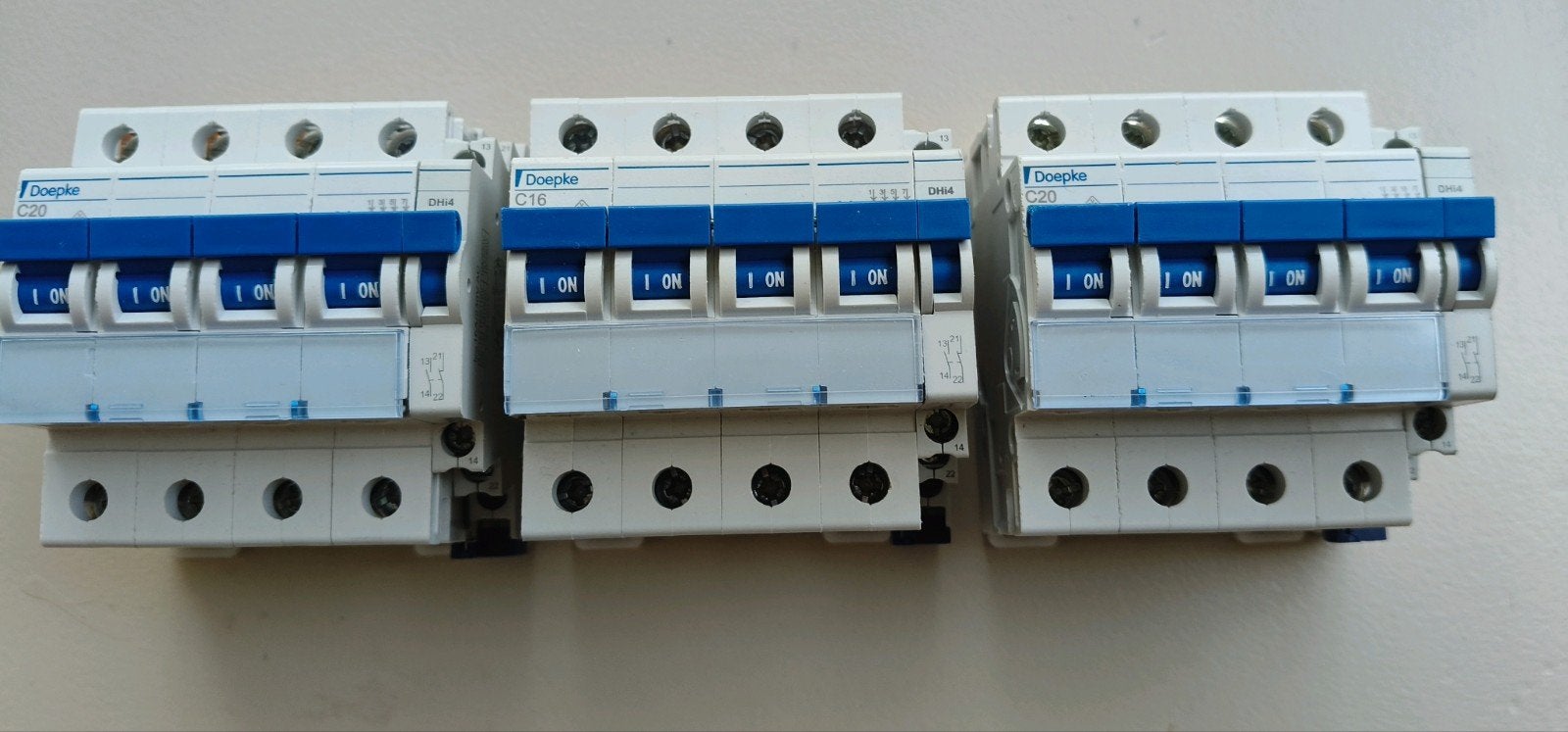 3x Doepke 3 fase installatie autimaat, Verzenden, Gebruikt, Installatieautomaat