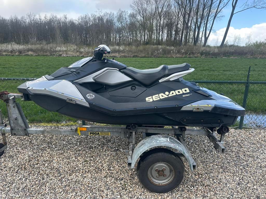 Seadoo Spark IBR 2019 + Pega trailer, Watersport en Boten, Jetski's en Waterscooters, Ophalen, Gebruikt, Benzine, 70 tot 120 pk