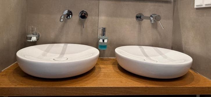 2x Grohe Essence Keramische Opzetwastafel 45 cm, Ophalen of Verzenden, Nieuw, Wastafel