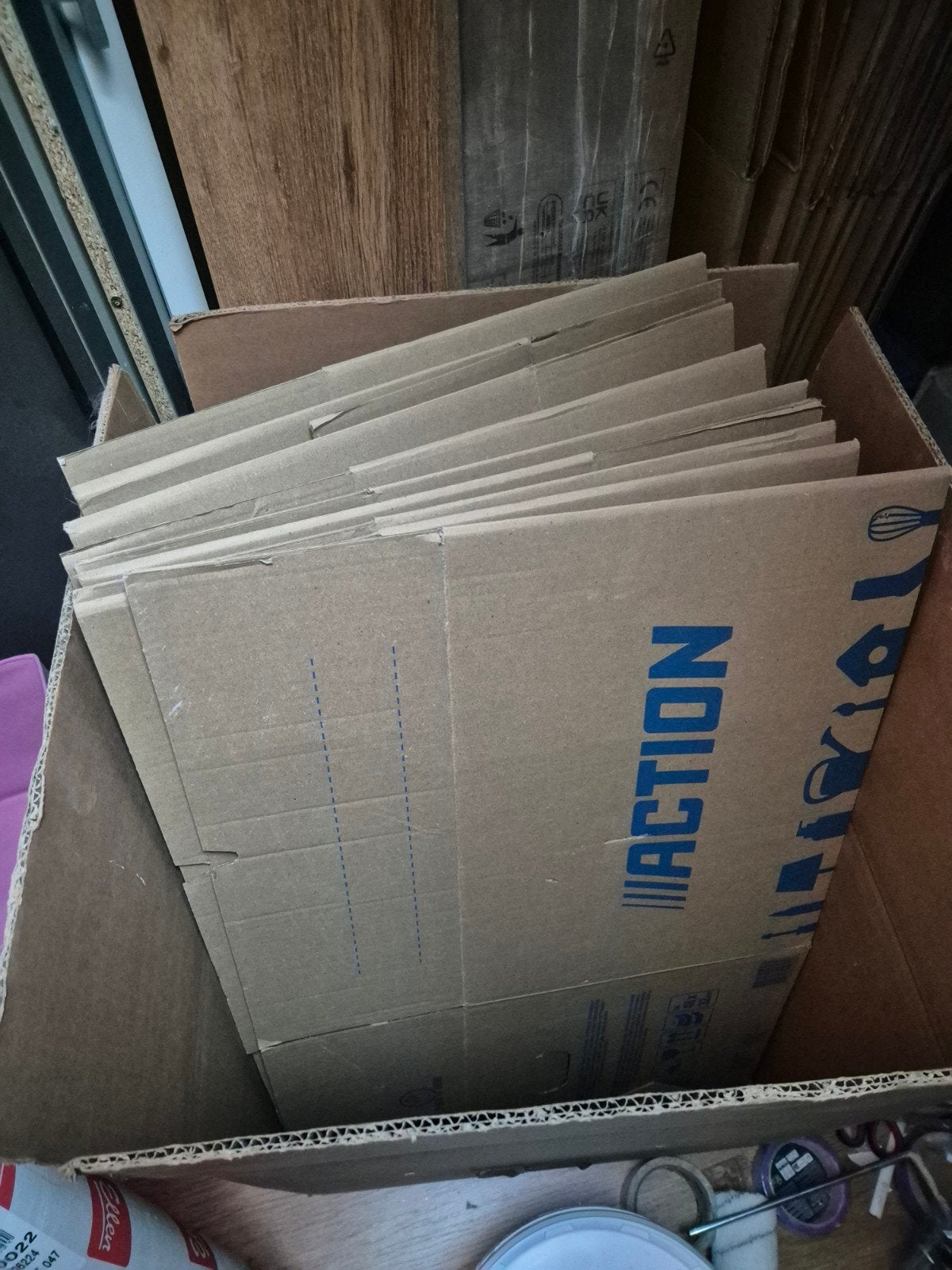 verhuisdozen, Ophalen, Doos, 40 tot 60 cm, Opvouwbaar