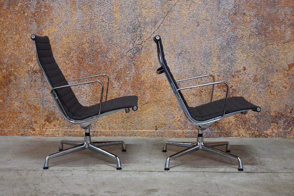 ZGANieuw 2 grijze stoffen Vitra EA 116 design draaifauteuils, Vitra, 75 tot 100 cm, Ophalen of Verzenden, Zo goed als nieuw