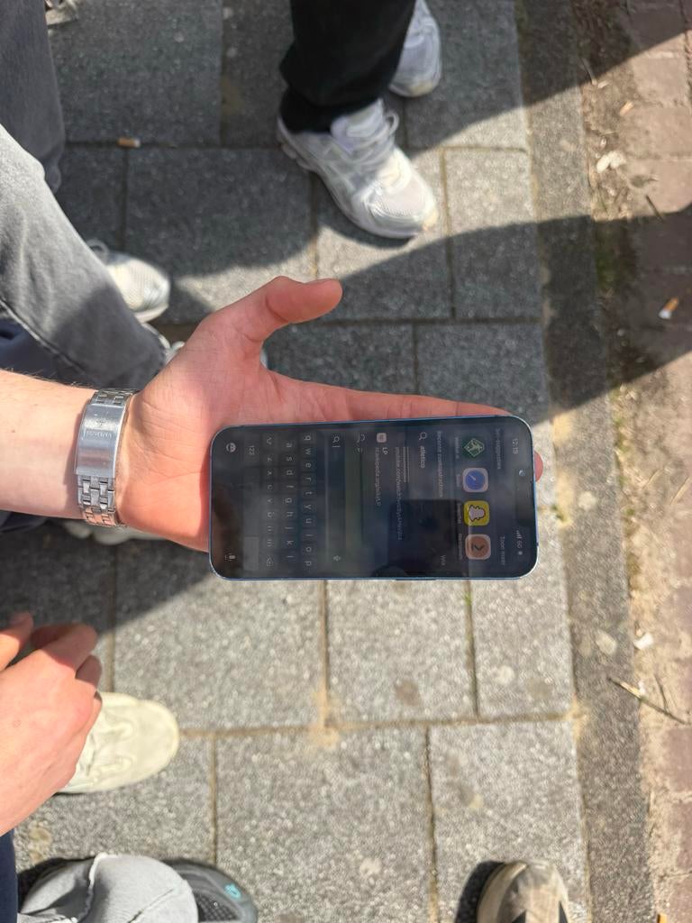 iPhone 13 Mini - Blauw - kapote selfiecamera en achterkant, Telecommunicatie, Mobiele telefoons | Apple iPhone, 128 GB, 89 %, Blauw