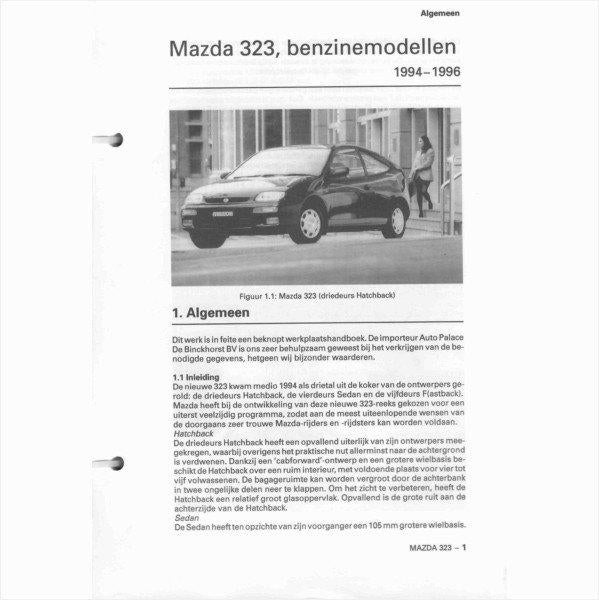 Mazda 323 Vraagbaak losbladig 1994-1996 #1 Nederlands, Ophalen of Verzenden, Gelezen, Mazda