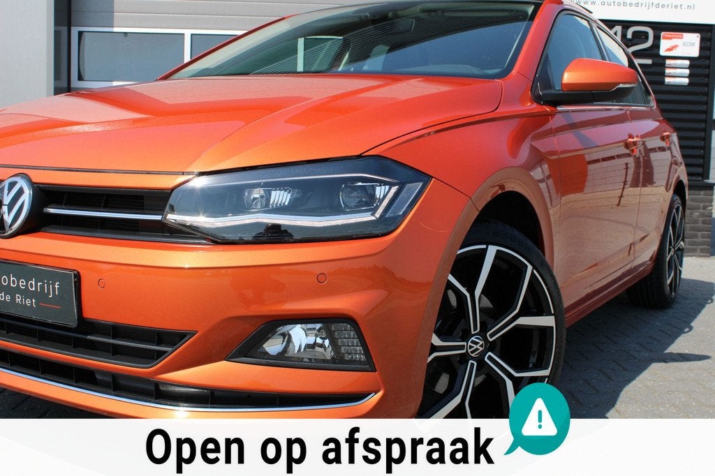 Volkswagen Polo 1.0 TSI DSG 116PK/PANO/CAMERA/LED/18''LM/ALC, Auto's, Gebruikt, Zwart, Overige kleuren, 1096 kg