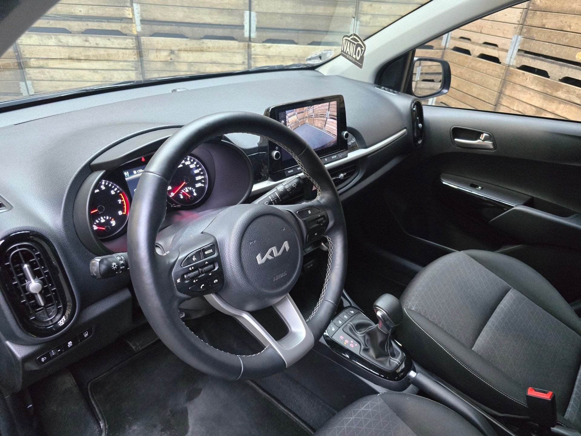 Kia PICANTO 1.0 DPi ComfortLine Stoel/stuurverwarming clima, Stof, Gebruikt, 4 stoelen, Zwart