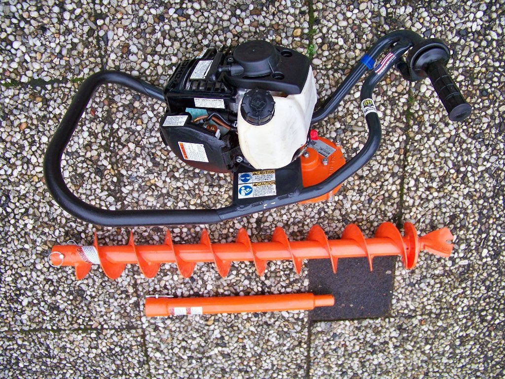 Honda M240H éénmans grondboor met 100 mm boor bj 2020, Ophalen, Zo goed als nieuw, Grondboor, Honda