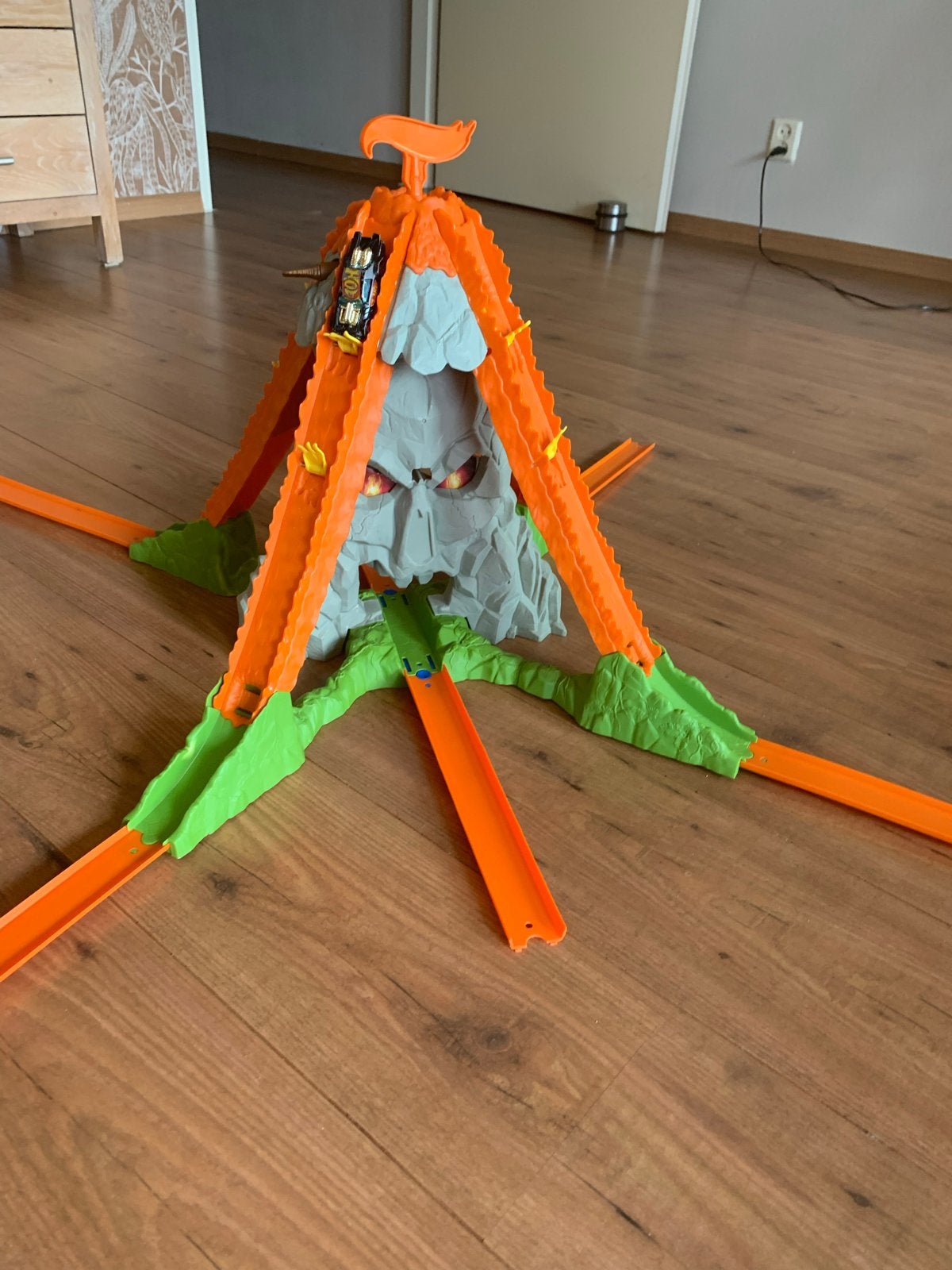 Hot Wheels Vulkaan Racebaan Speelset, Ophalen of Verzenden, Gebruikt