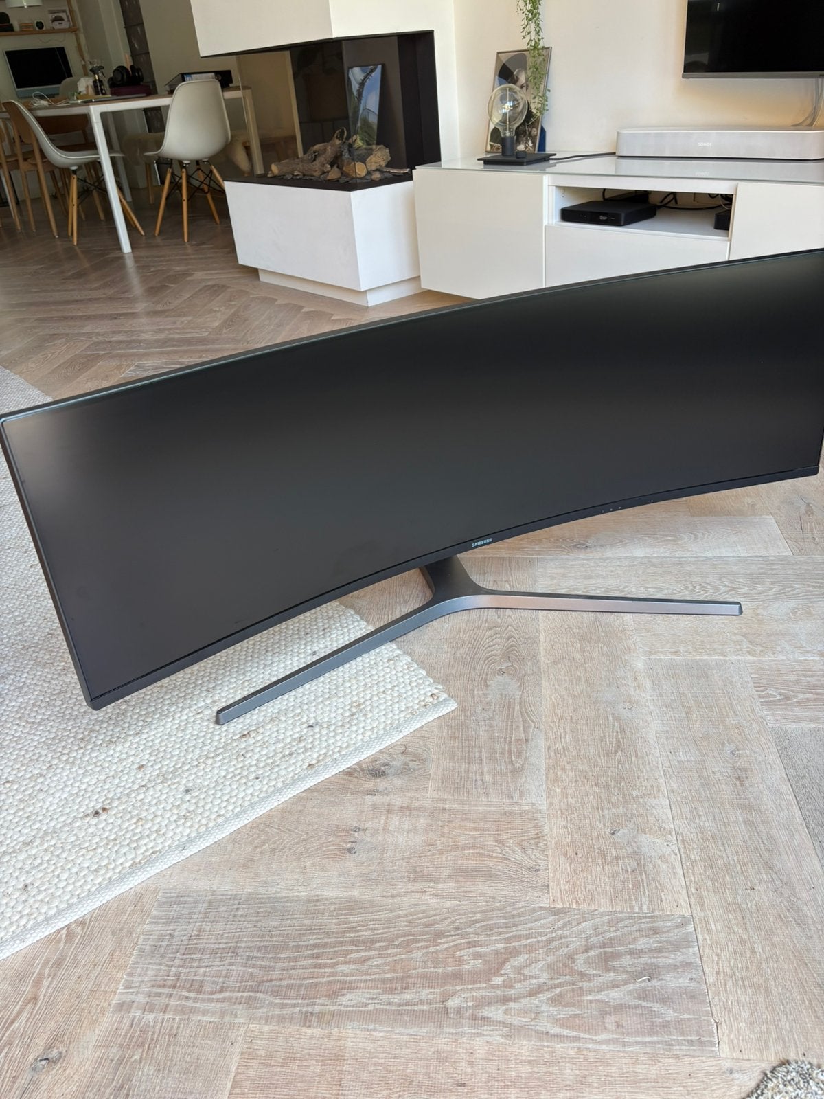 Samsung C49J890DKU 49 inch curved monitor, Zeer netjes, Ophalen, 50 Hz, Zo goed als nieuw, Samsung