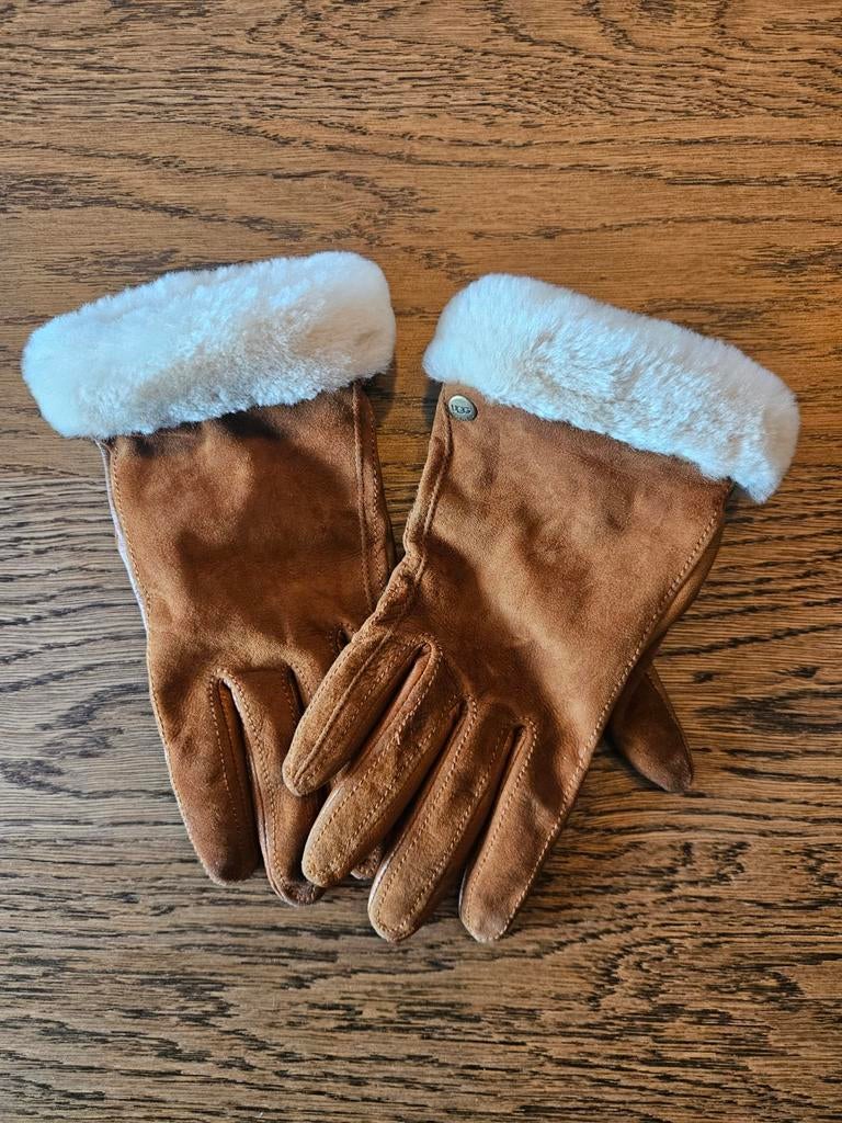UGG leren & suède handschoenen kasjmier – maat M –schaap, Maat 38/40 (M), UGG, Ophalen of Verzenden, Zo goed als nieuw