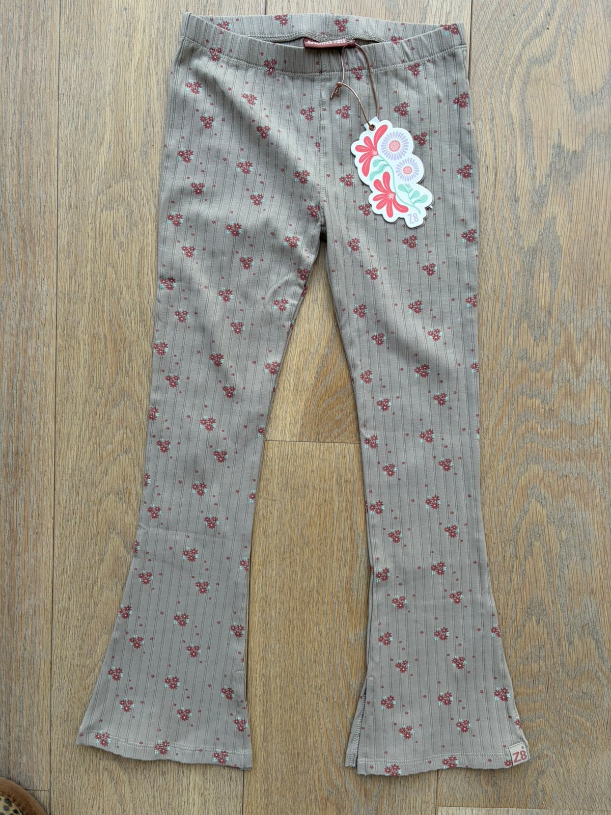 Flared broek Z8 Linne mt 128 NIEUW!, Ophalen of Verzenden, Nieuw, Meisje, Broek