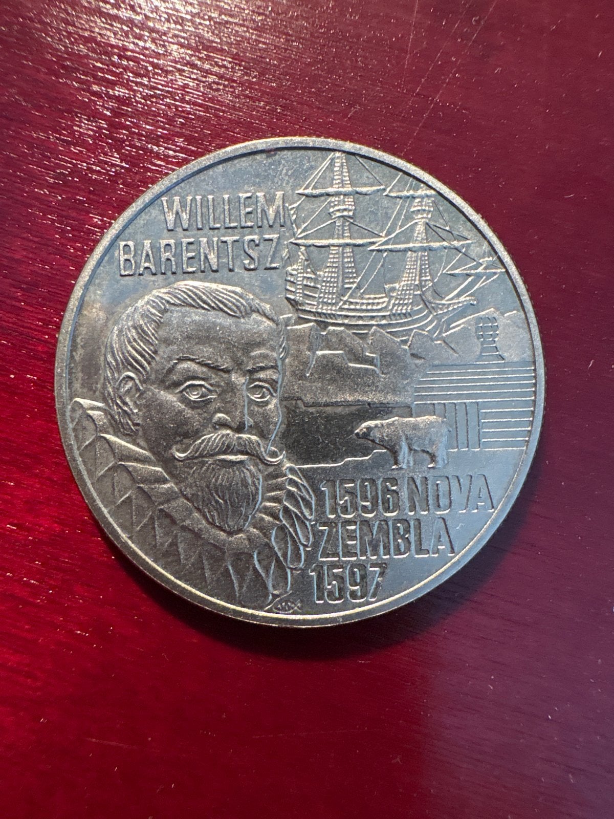 5 Euro Willem Barentsz 1996 - Koninkrijk der Nederlanden, Ophalen of Verzenden, Koningin Beatrix, Euro's, Losse munt