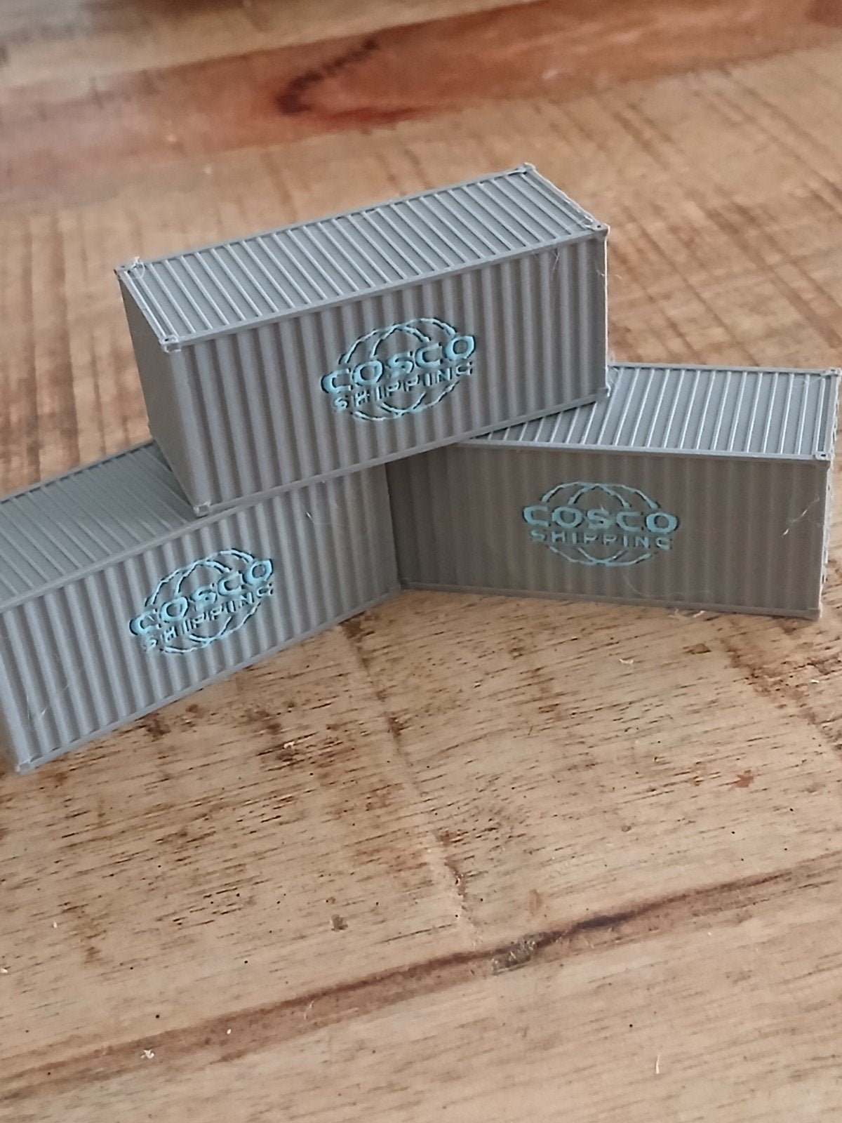 20 ft cosco containers h0, Overige merken, Gelijkstroom of Wisselstroom, Nieuw, Natuur