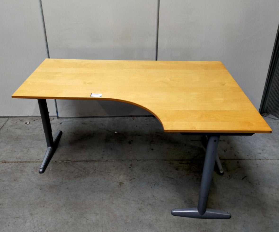 Ikea Galant hoekbureau (gratis), Huis en Inrichting, Ophalen, 160 cm, Gebruikt, In hoogte verstelbaar