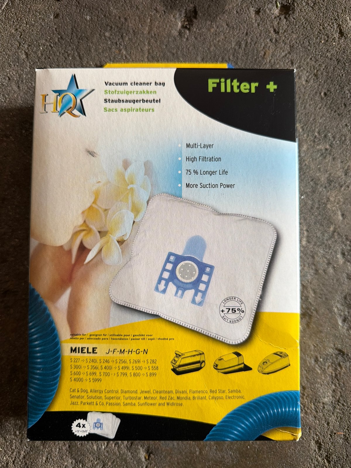 8x HQ Filter+ Stofzuigerzakken voor Miele, Nieuw, Ophalen of Verzenden, Miele, Sledestofzuiger