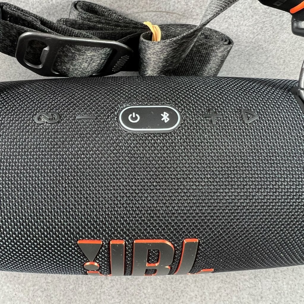 JBL Xtreme 3 speaker met draadband | zwart | 414290, Gebruikt, JBL, Ophalen of Verzenden, Center speaker