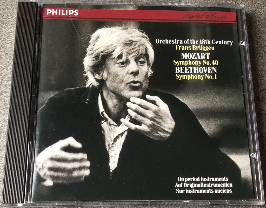 MOZART/BEETHOVEN--ORKEST VAN DE 18E EEUW-FRANS BRUGGEN, Cd's en Dvd's, Ophalen of Verzenden, Classicisme, Zo goed als nieuw, Orkest of Ballet