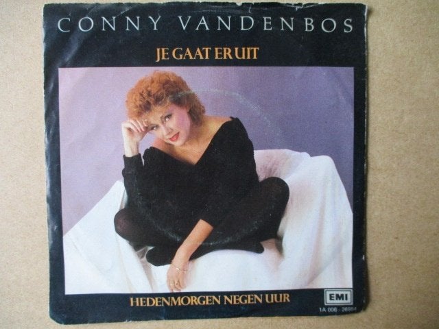 s0641 conny van den bos - je gaat er uit, Cd's en Dvd's, Vinyl Singles, Ophalen, Gebruikt, 7 inch, Overige genres