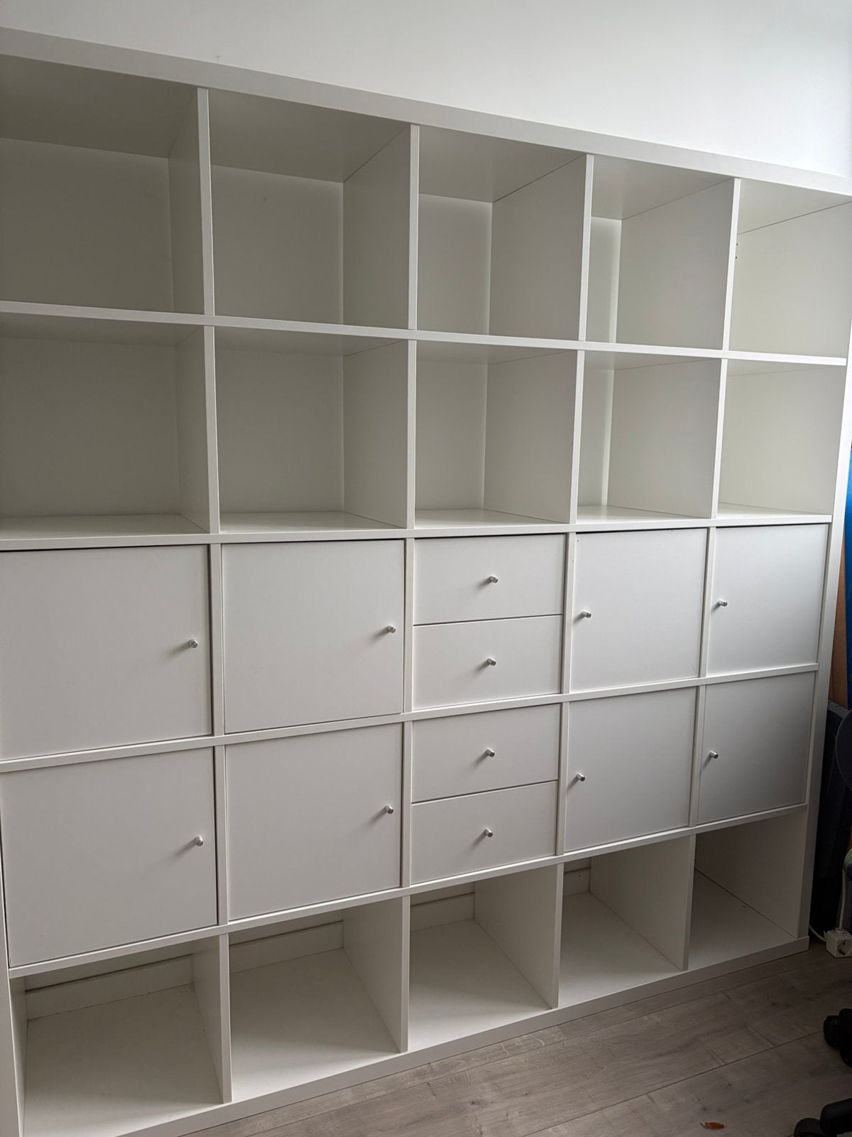 Ikea Kallax 5x5 vakken incl lades en deurtjes, Ophalen, Gebruikt