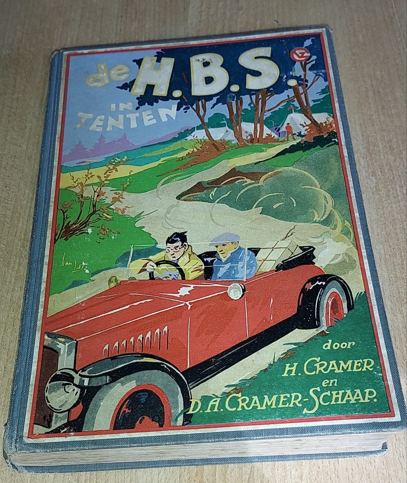 De H.B.S. in tenten (1e druk, 1930) - Jan Lutz, Boeken, Ophalen of Verzenden, Gelezen