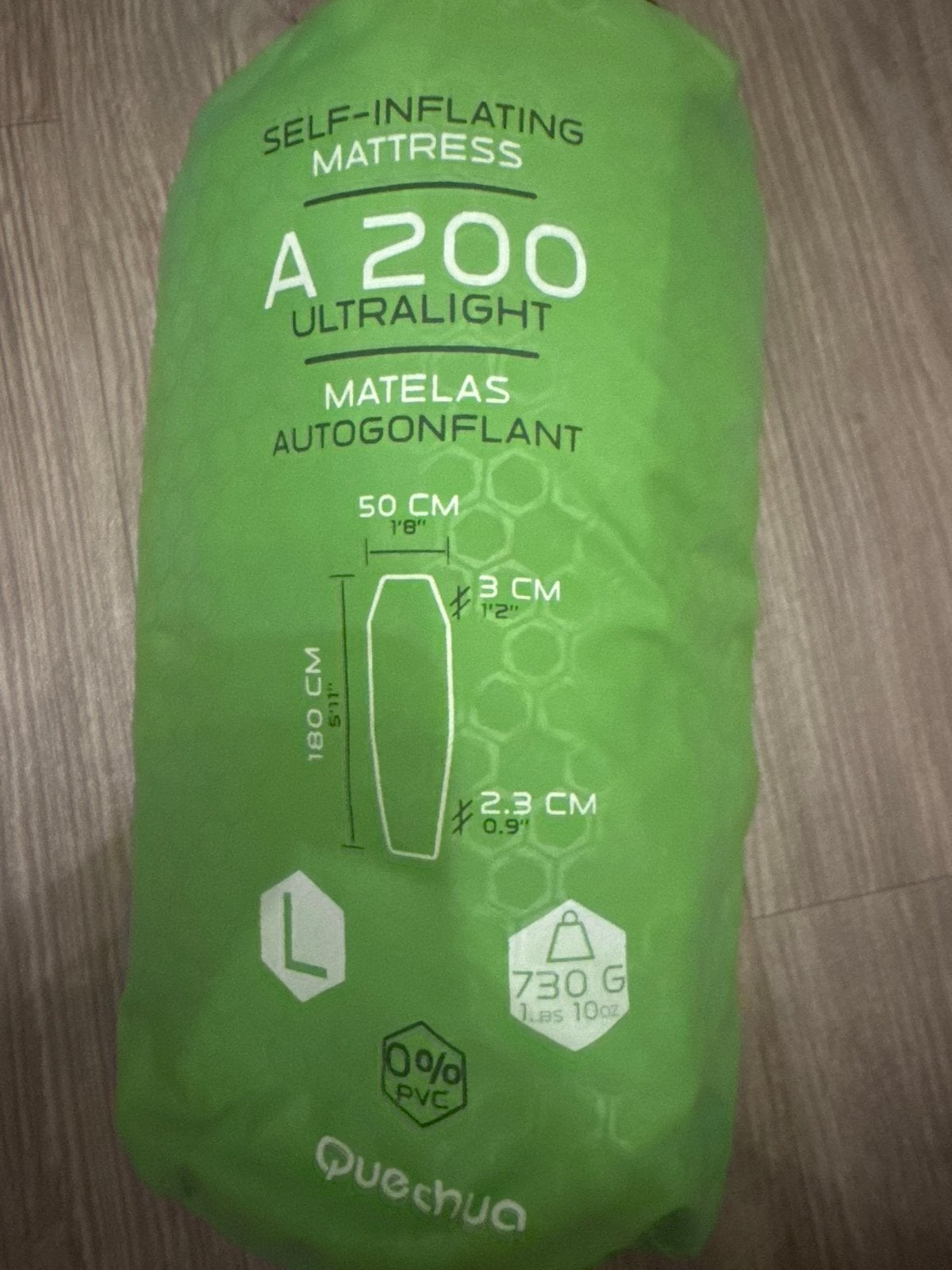 Quechua Ultralight A200 Hiking Slaapmatje, Ophalen of Verzenden, Zo goed als nieuw, 1-persoons