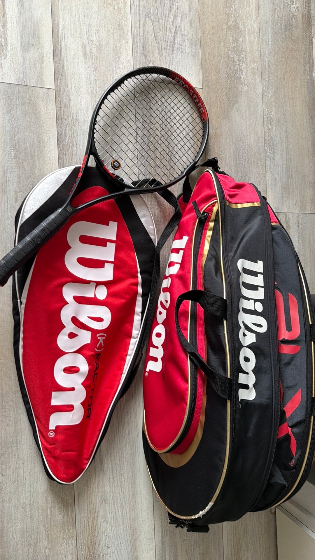 Nieuwe tennisset Wilson Prostaff precision, grip 3, Nieuw, Ophalen of Verzenden, Wilson, Racket