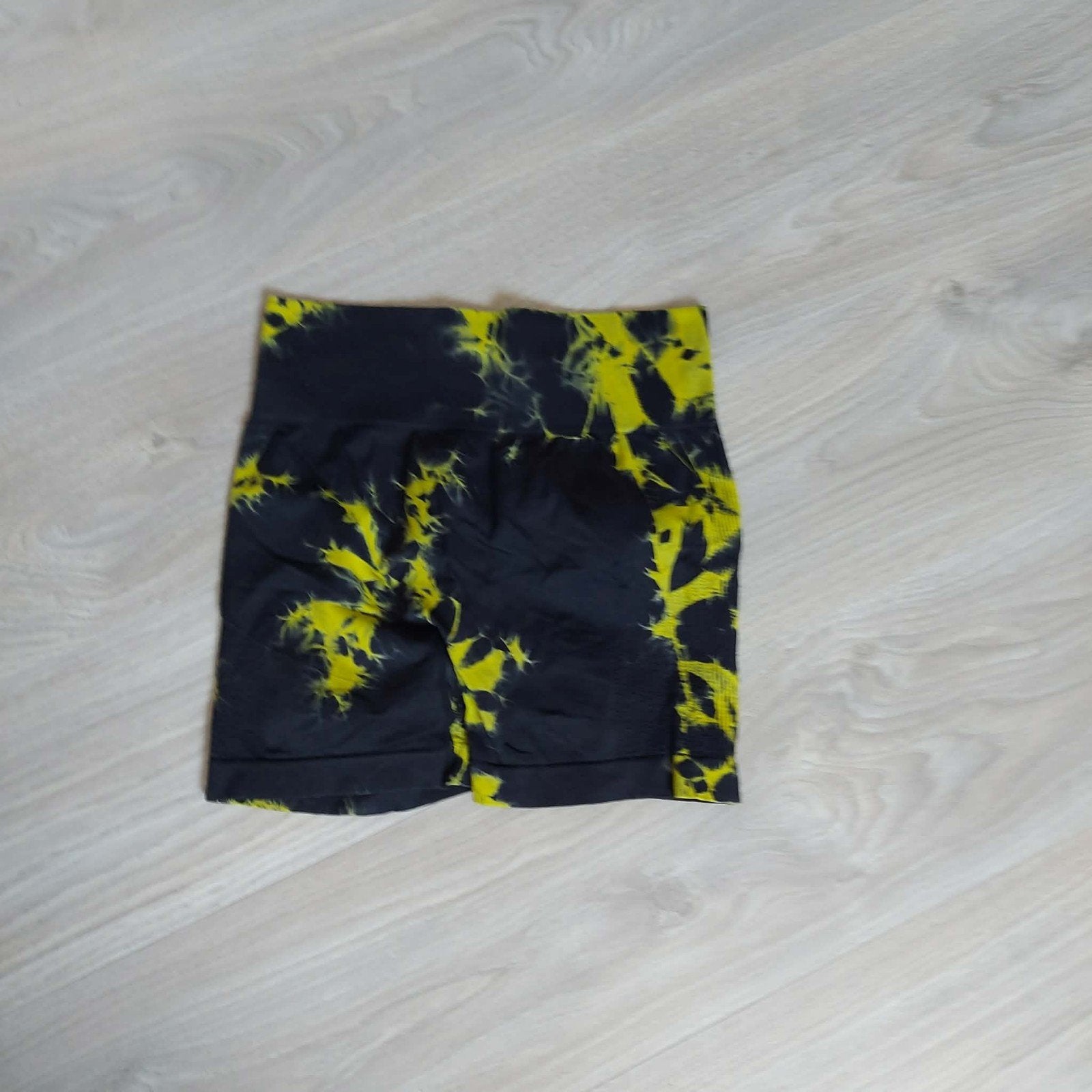 Sportlegging Tie-Dye Zwart/Geel Maat M, Maat 38/40 (M), Zwart, Nieuw, Ophalen of Verzenden