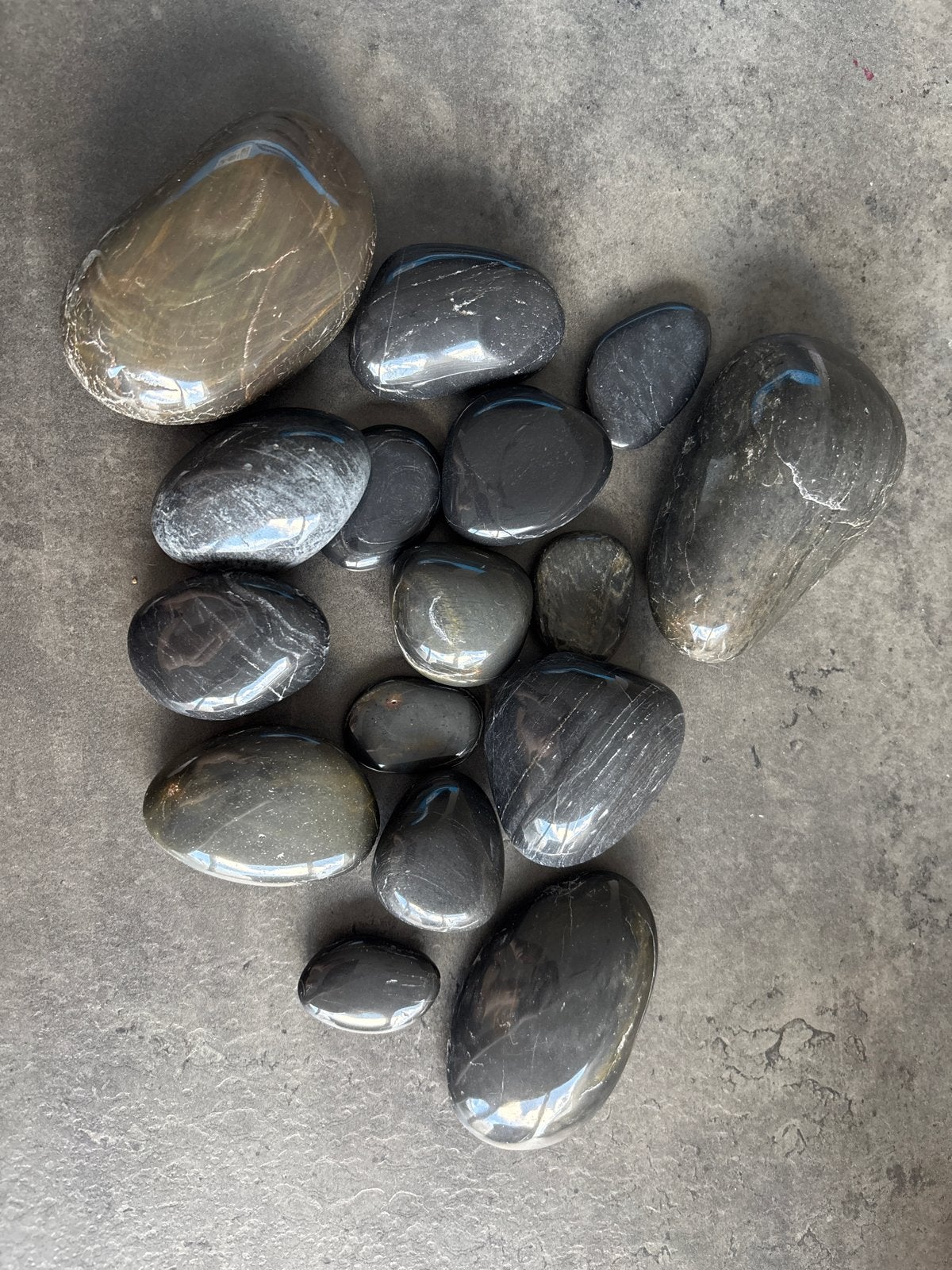16 hotstone stenen, Sport en Fitness, Massageproducten, Verzenden, Zo goed als nieuw, Hotstone