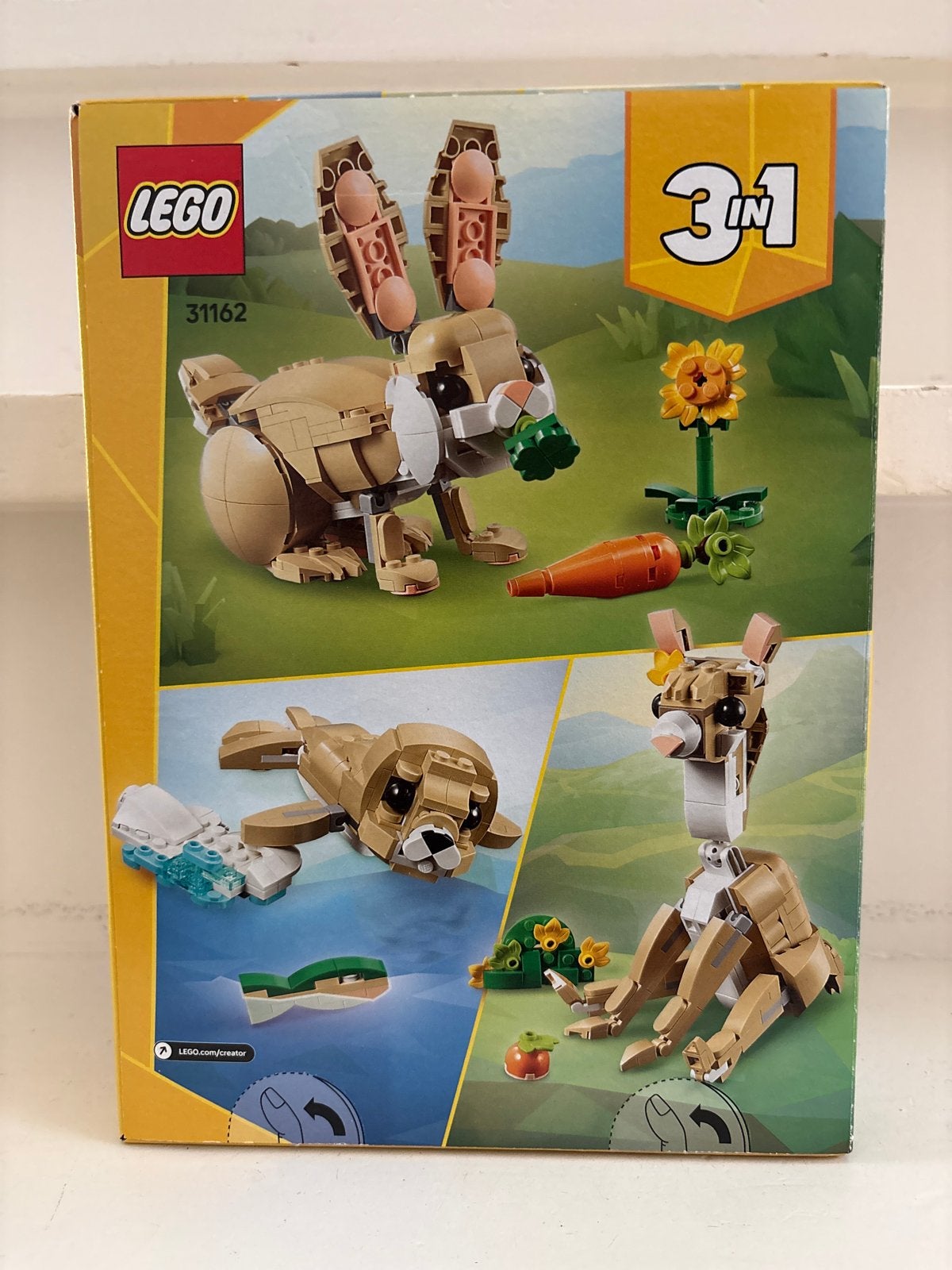 LEGO Creator 3in1 Wit Konijn 31162 - Nieuw in doos, Ophalen of Verzenden, Nieuw, Overige merken