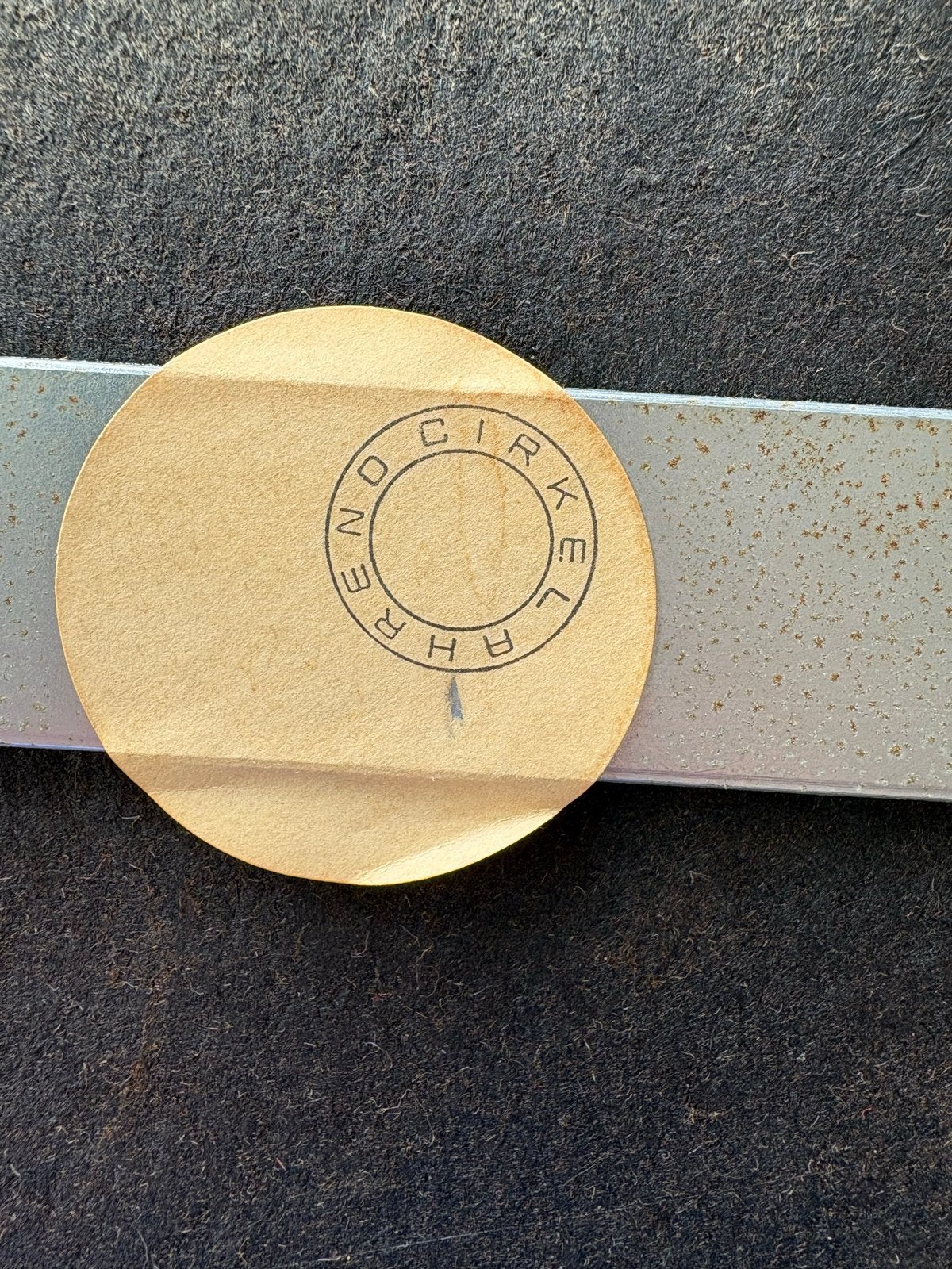Vintage Ahrend-Cirkel Bureaustoel - Zwart Stof & Metaal, Ophalen, Gebruikt, Zwart, Metaal