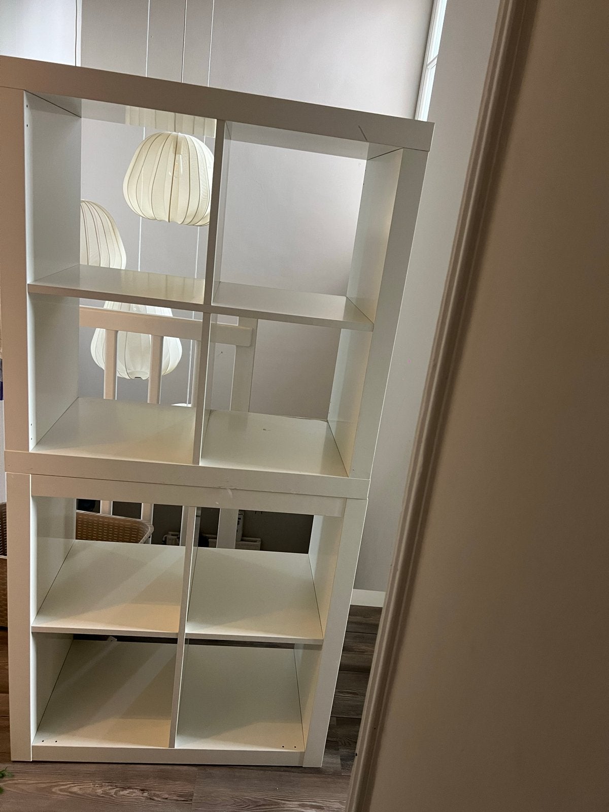 2x IKEA Kallax kasten - Wit, 4 vakken, Ophalen, Gebruikt, 50 tot 100 cm, Minder dan 100 cm