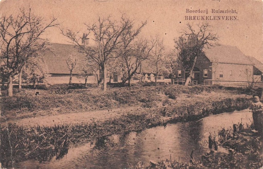 703-335-013 Boerderij Ruimzicht Breukeleveen, Verzenden, Voor 1920, Noord-Holland