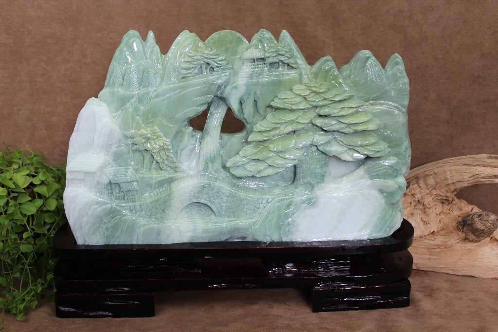 Sculptuur van Jade, Ophalen of Verzenden, Mineraal