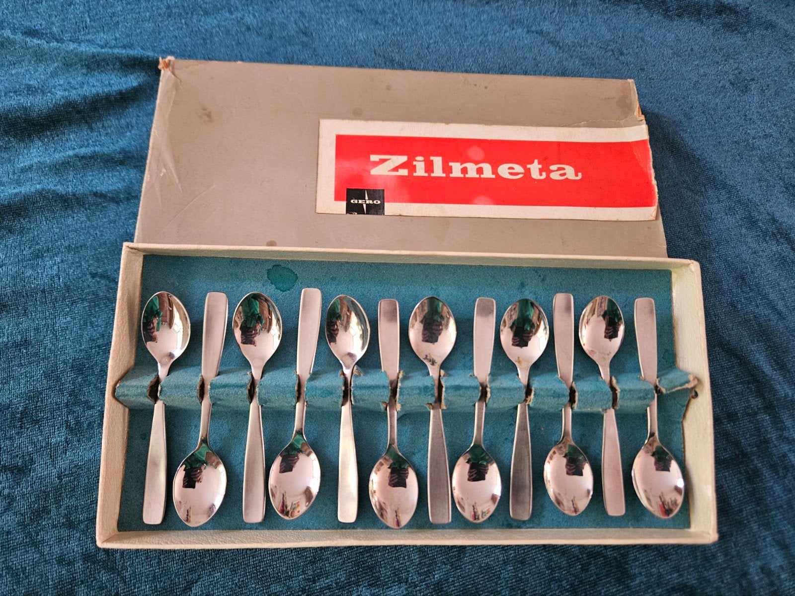 12 Vintage lepeltjes Gero Zilmeta, Ophalen of Verzenden