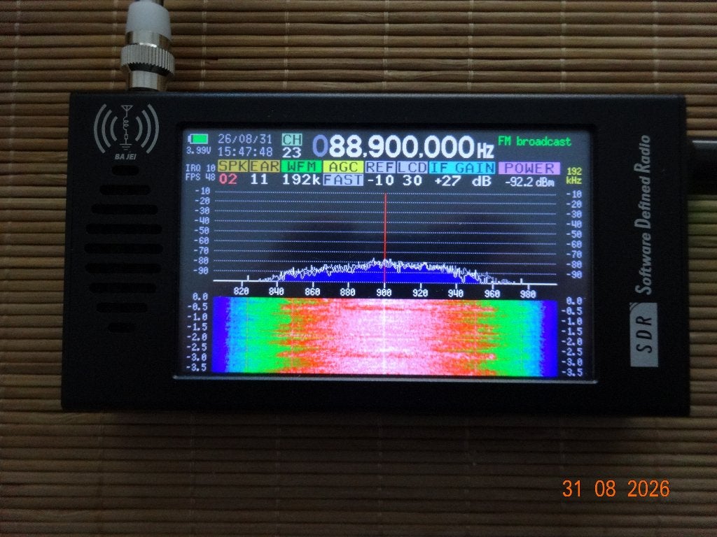 SDR ontvanger FM/AM/LW/MW/SW/AIR/VHF, Ophalen, Zo goed als nieuw, Ontvanger