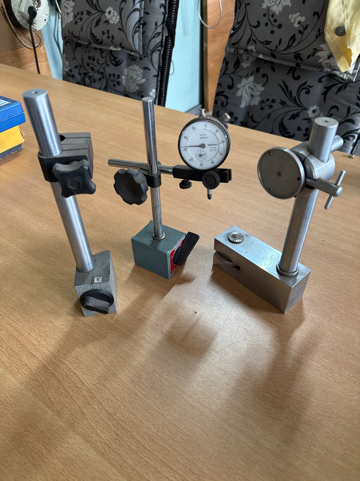 Mitutoyo meetklok met magnetische statieven, Gebruikt, M, Ophalen of Verzenden, M