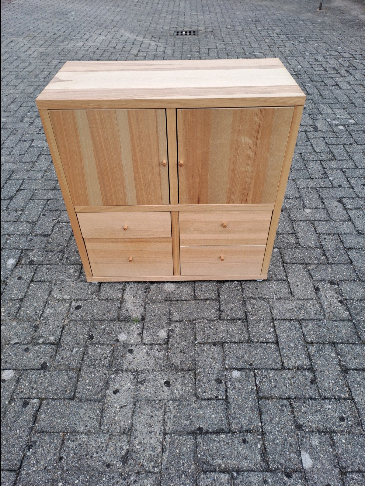 IKEA Traby houten kastje 80x80x40cm met lades, Ophalen of Verzenden