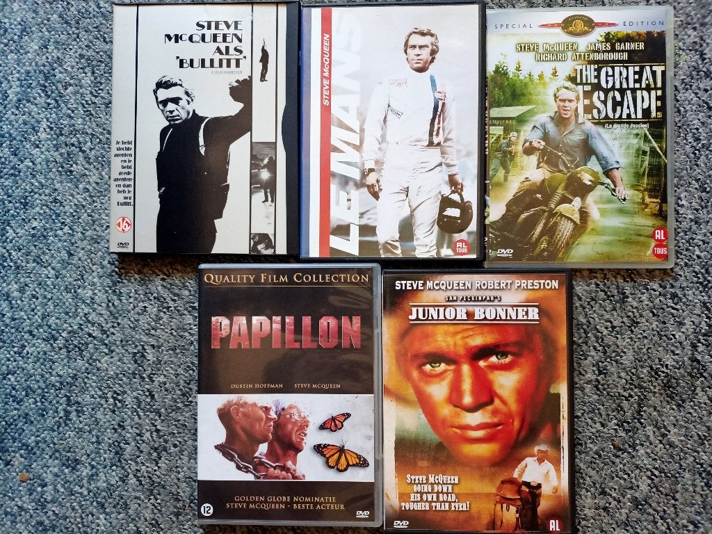 Steve McQueen films vanaf ..., Alle leeftijden, Nederlands, Actie, Ophalen of Verzenden
